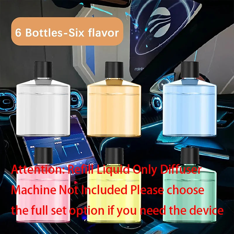 Rechargeable Smart Car Aroma Diffuser and Air Freshener with 5 Modes, Starry Sky Ambient Light, USB Connectivity, and Humidifying Function