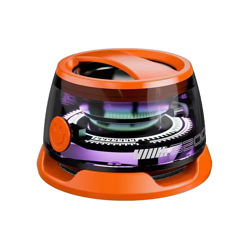 HECATE G200 Portable Bluetooth Speaker with RGB Lighting, Magnetic Design, BT5.3 Connectivity, 7-Hour Playback, and Integrated Phone Holder