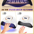 Elevate Your Nail Game with the SUN X25MAX 81LED UV Nail Lamp - The Ultimate Quick-Dry Solution for Gel Polishes in Salons and at Home