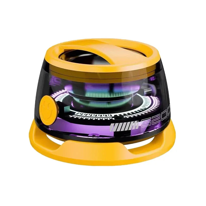 HECATE G200 Portable Bluetooth Speaker with RGB Lighting, Magnetic Design, BT5.3 Connectivity, 7-Hour Playback, and Integrated Phone Holder